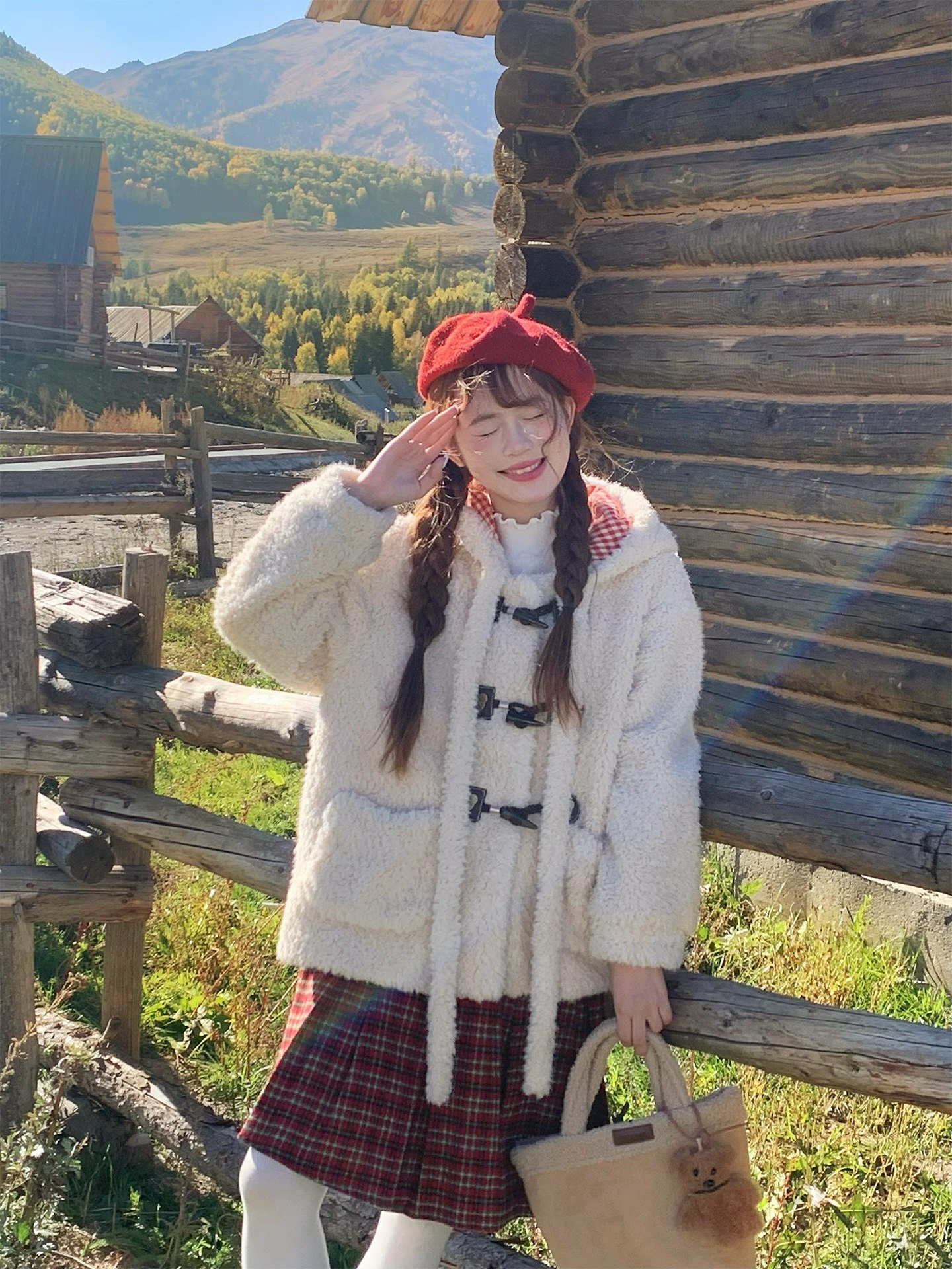 Cozy White Fleece Jacket