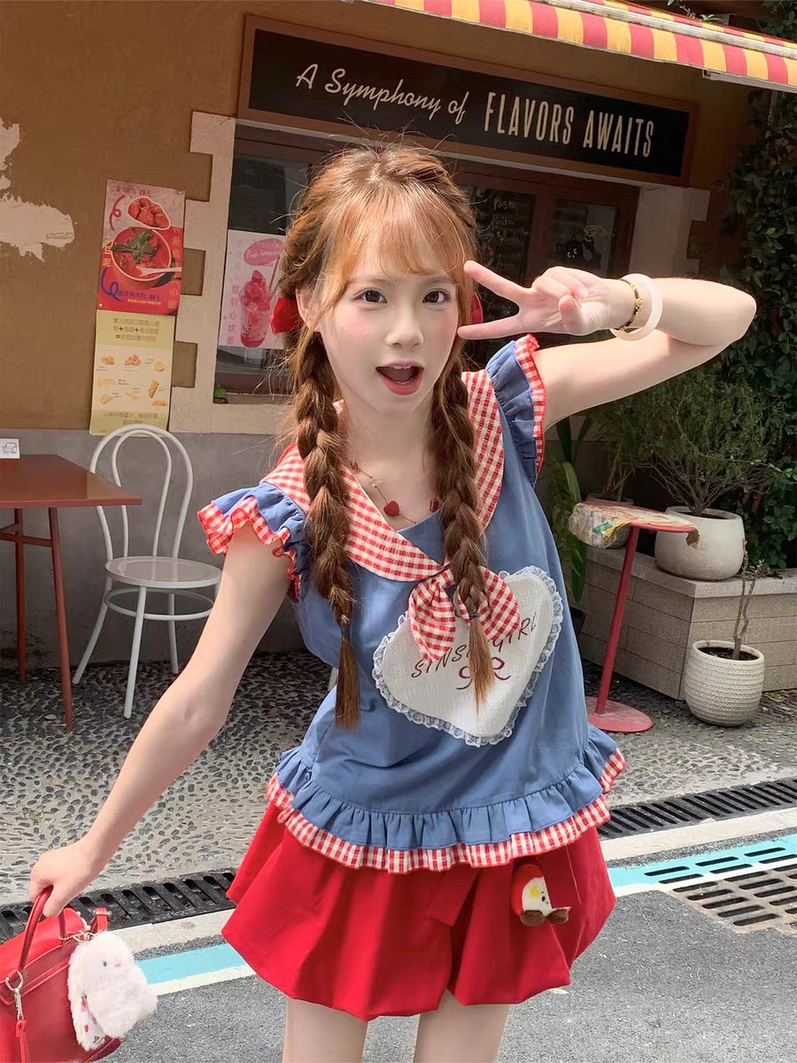 Cute Patchwork Summer Outfit