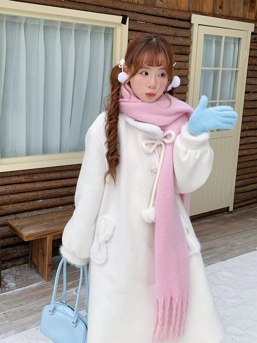 Winter White Wool Coat