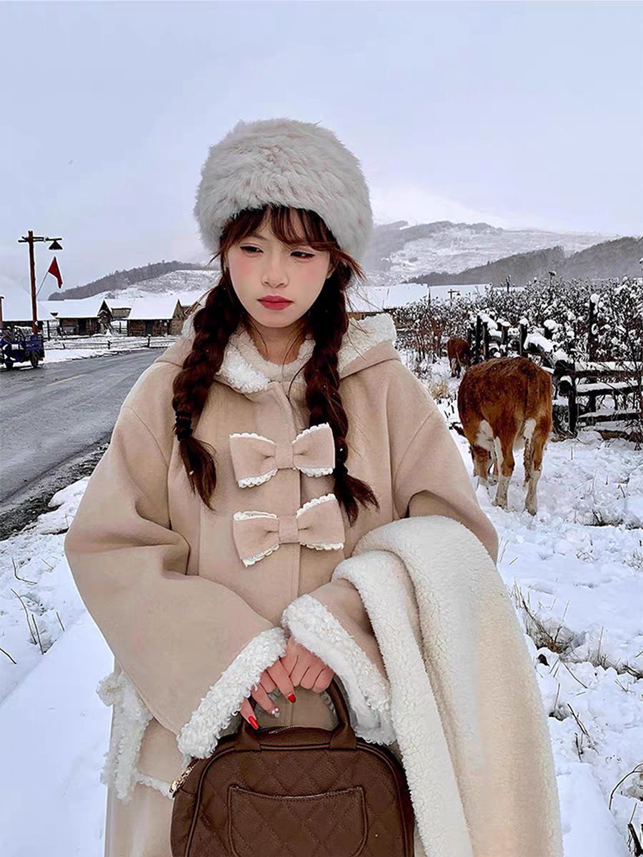 Winter Beige Woolen Coat