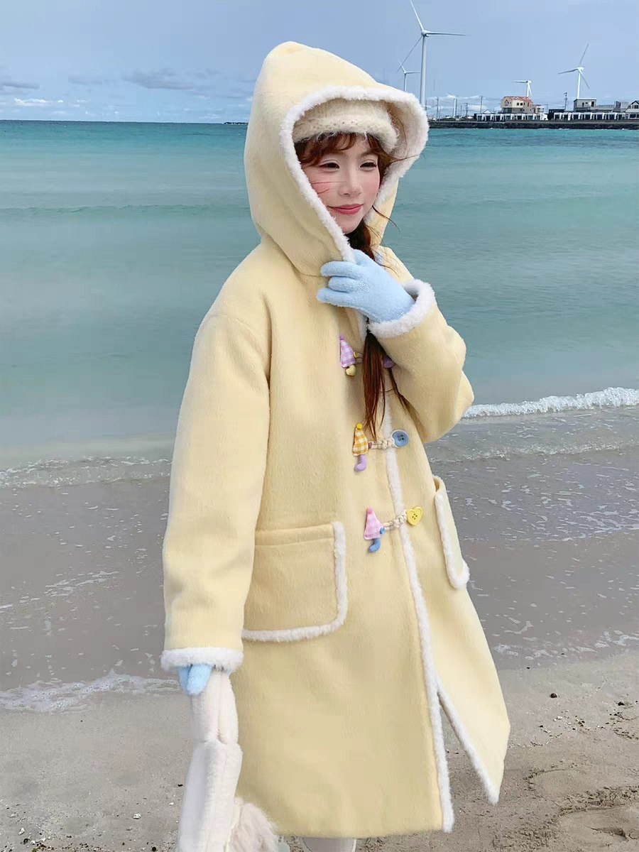 Pastel Yellow Winter Coat