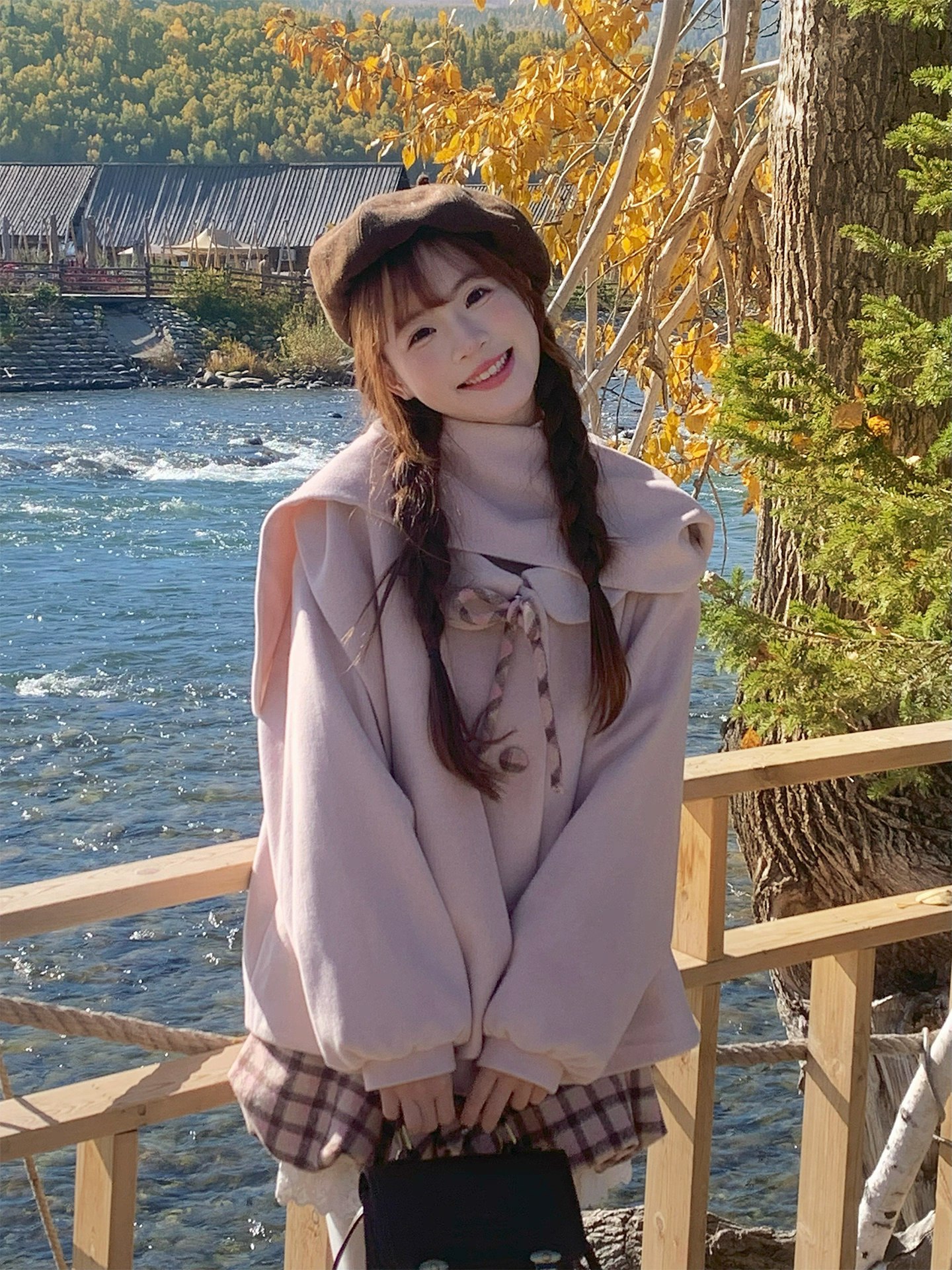 Light Pink Oversized Coat