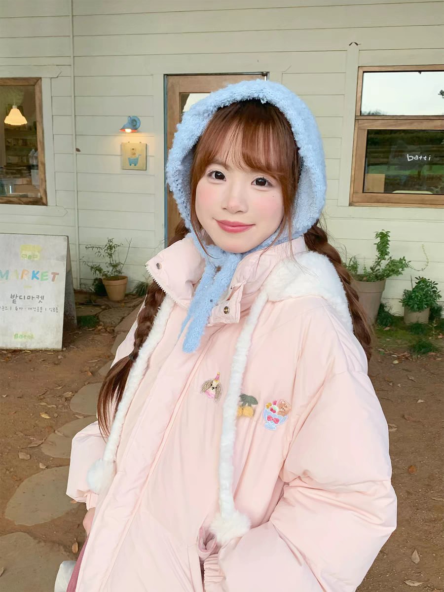 Pink Puffy Winter Jacket