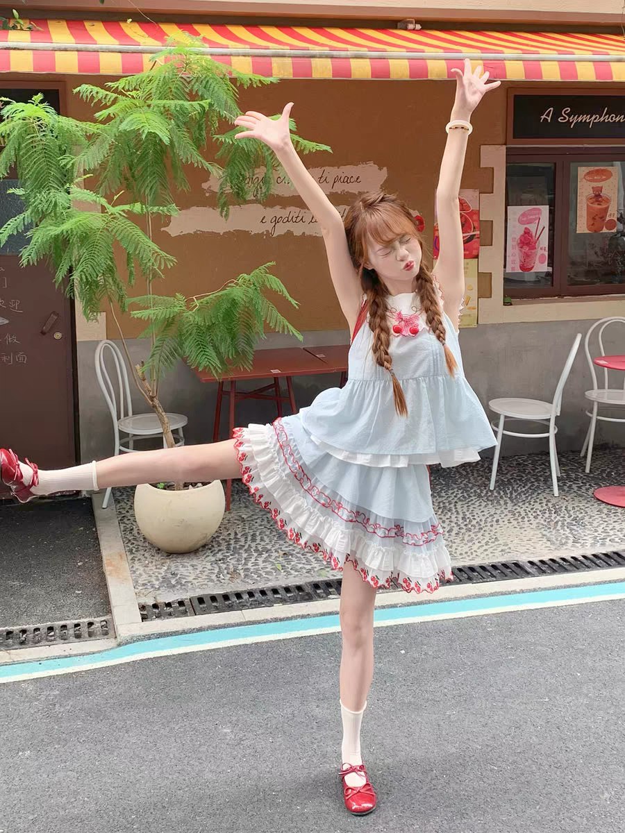 Ruffled Layered Summer Dress