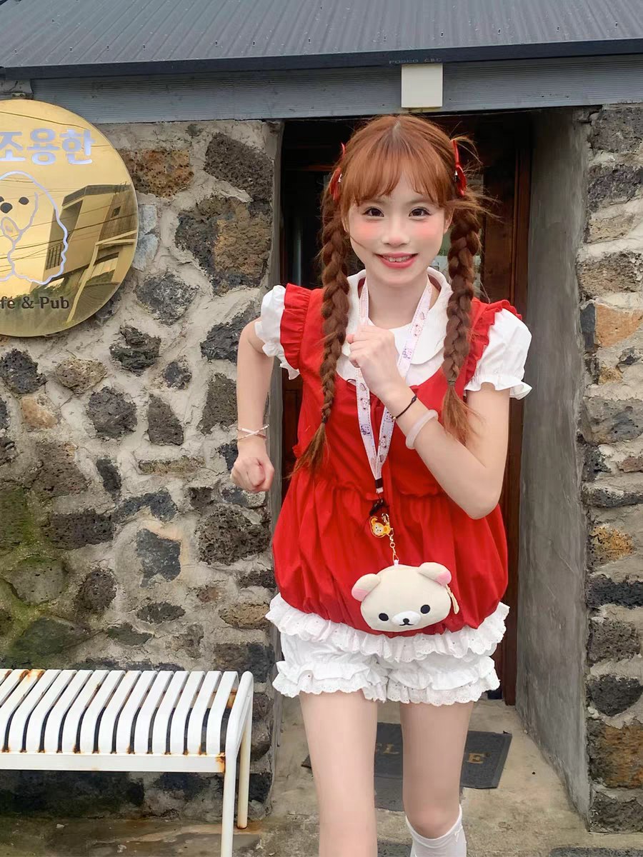 Red Lolita-Style Dress