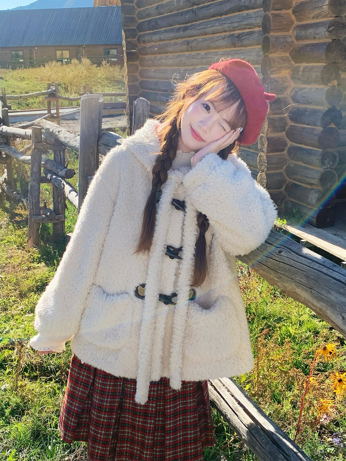 Cozy White Fleece Jacket