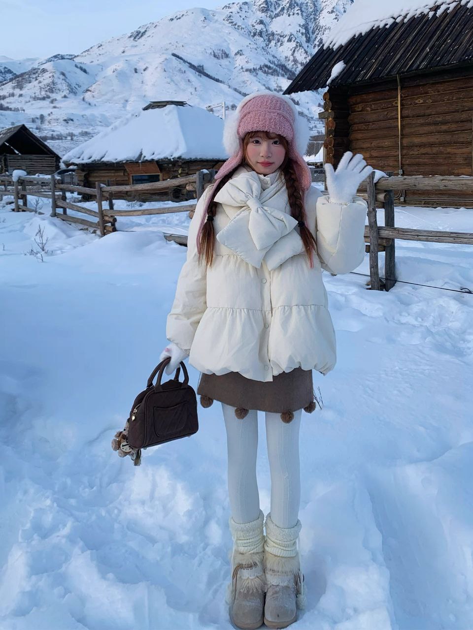 Winter White Puffer Jacket