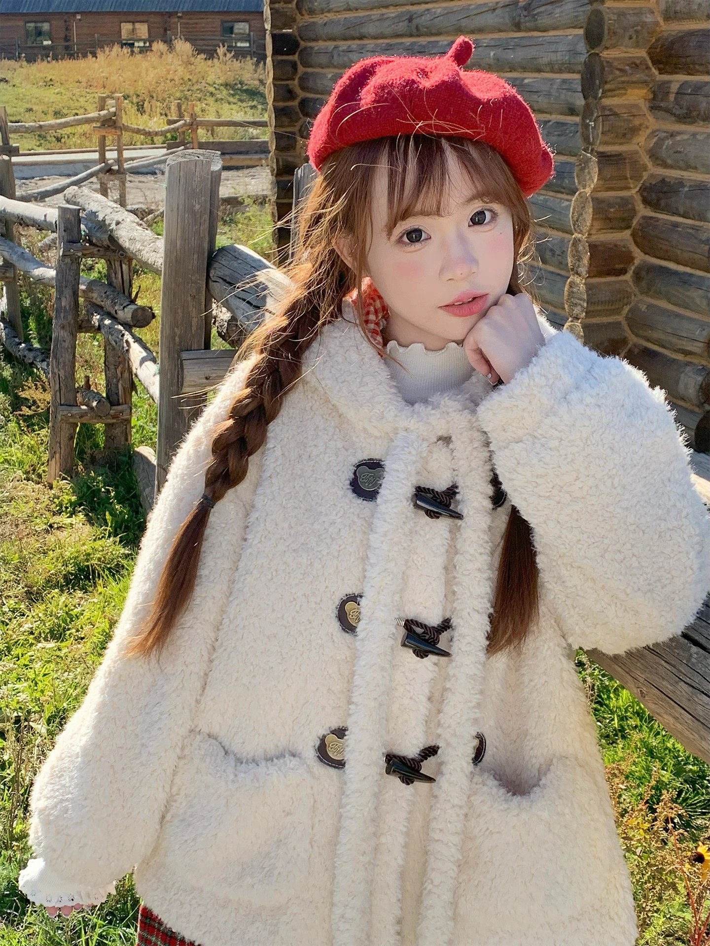 Cozy White Fleece Jacket