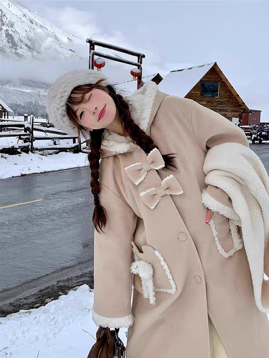 Winter Beige Woolen Coat