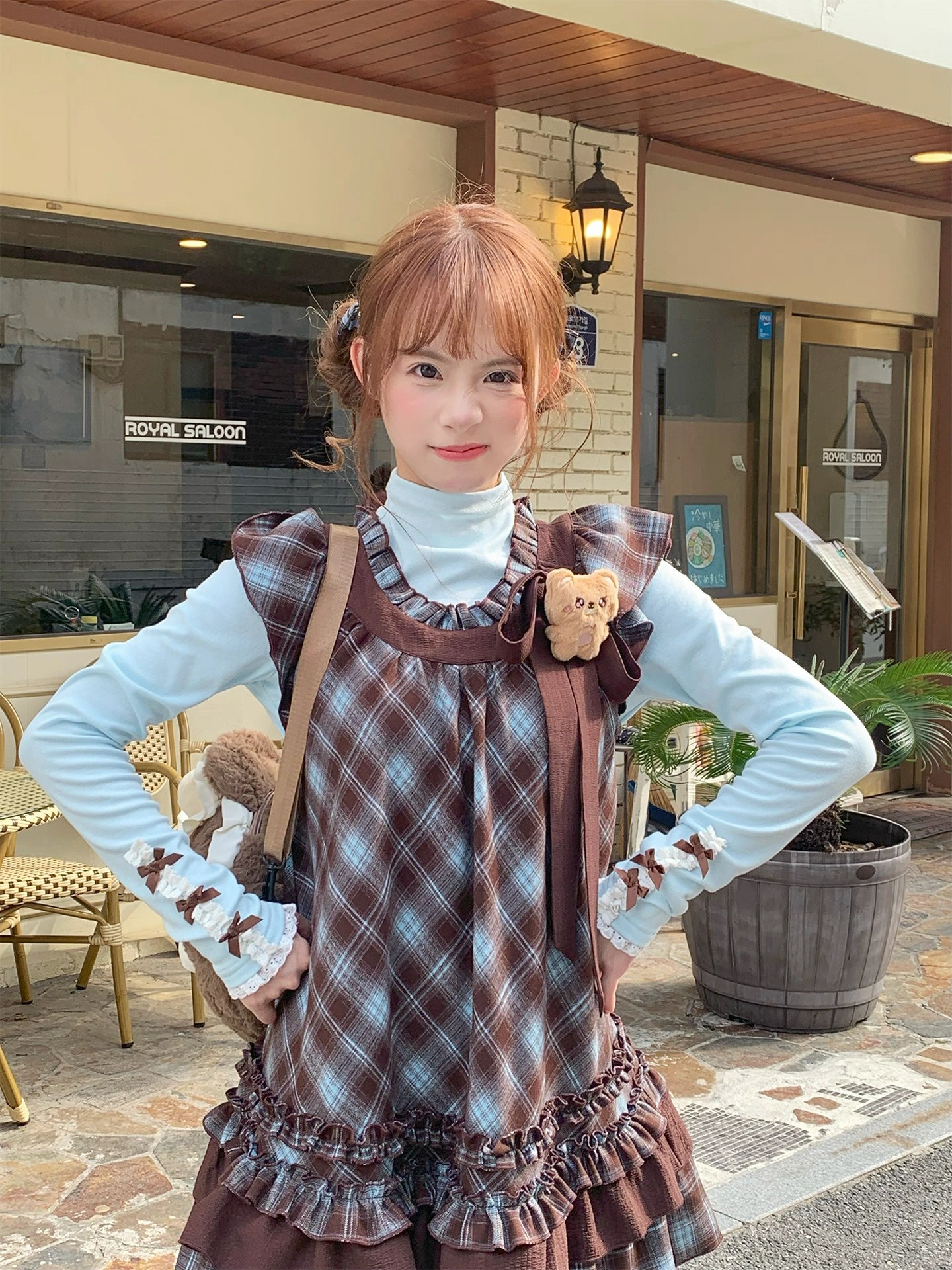 Plaid Cute Ruffle Dress