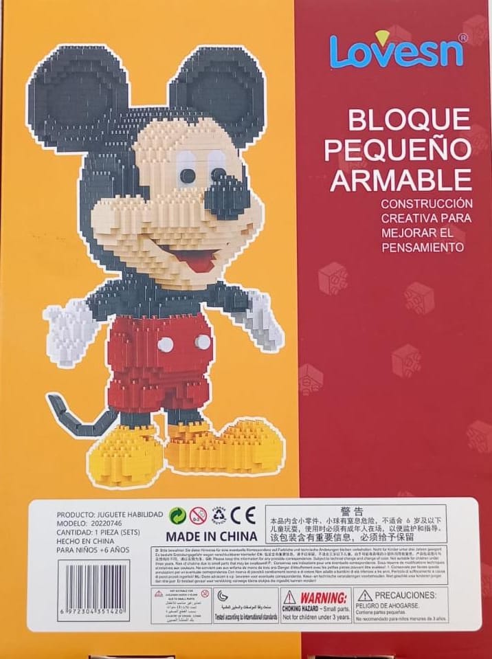 LovESN Small Building Block Mickey Mouse