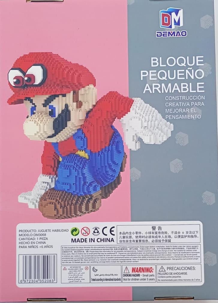 Mario Pixel Art Building Block Set