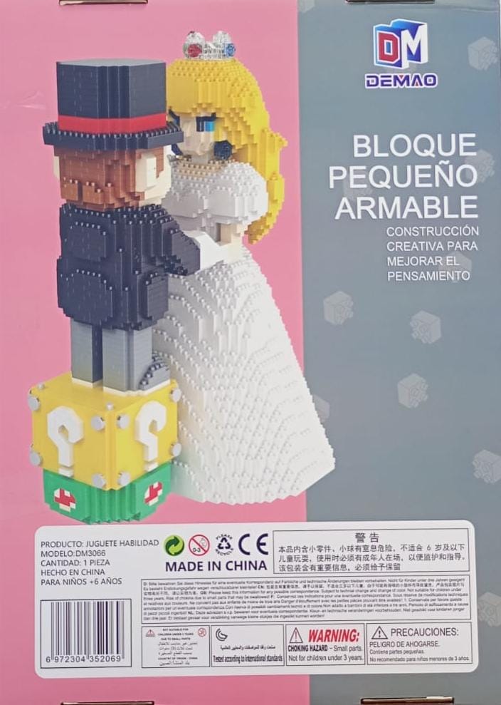Mario and Princess Peach Building Blocks Set