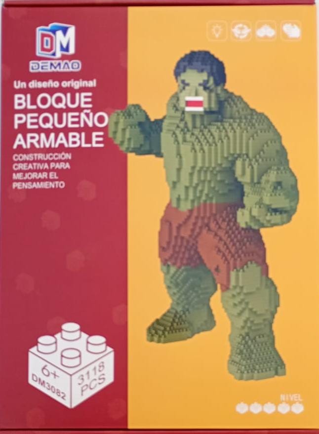 Building Block Hulk Figure