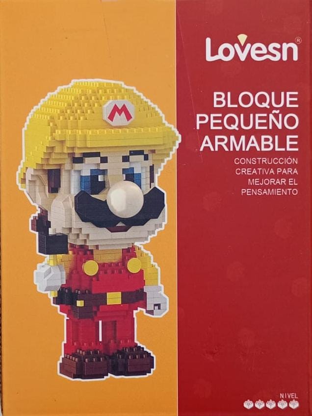 LovESn Small Building Block Set – Mario Figure