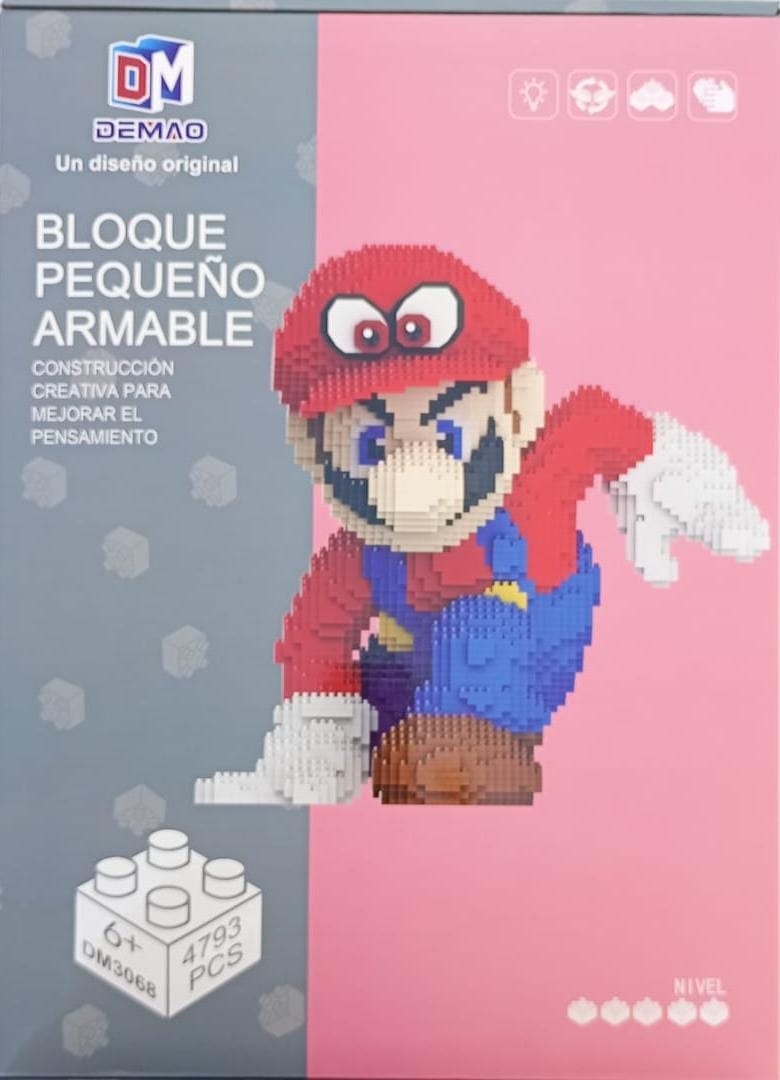 Mario Pixel Art Building Block Set