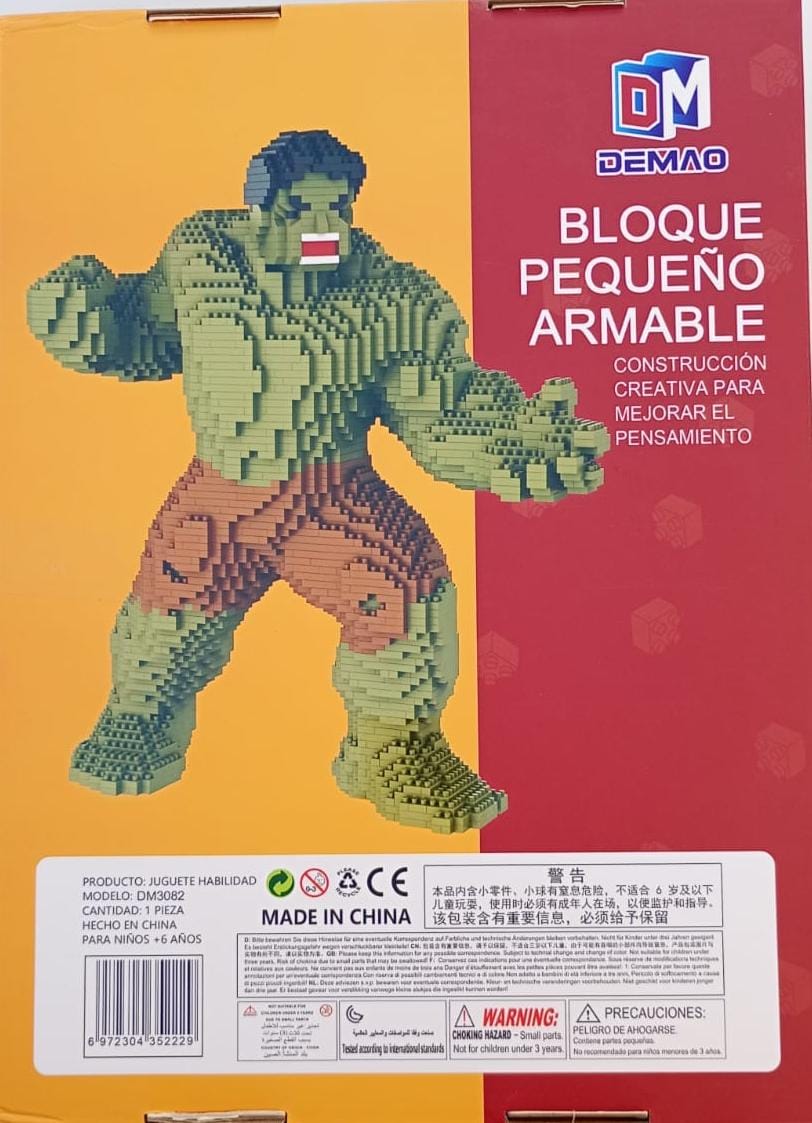Building Block Hulk Figure