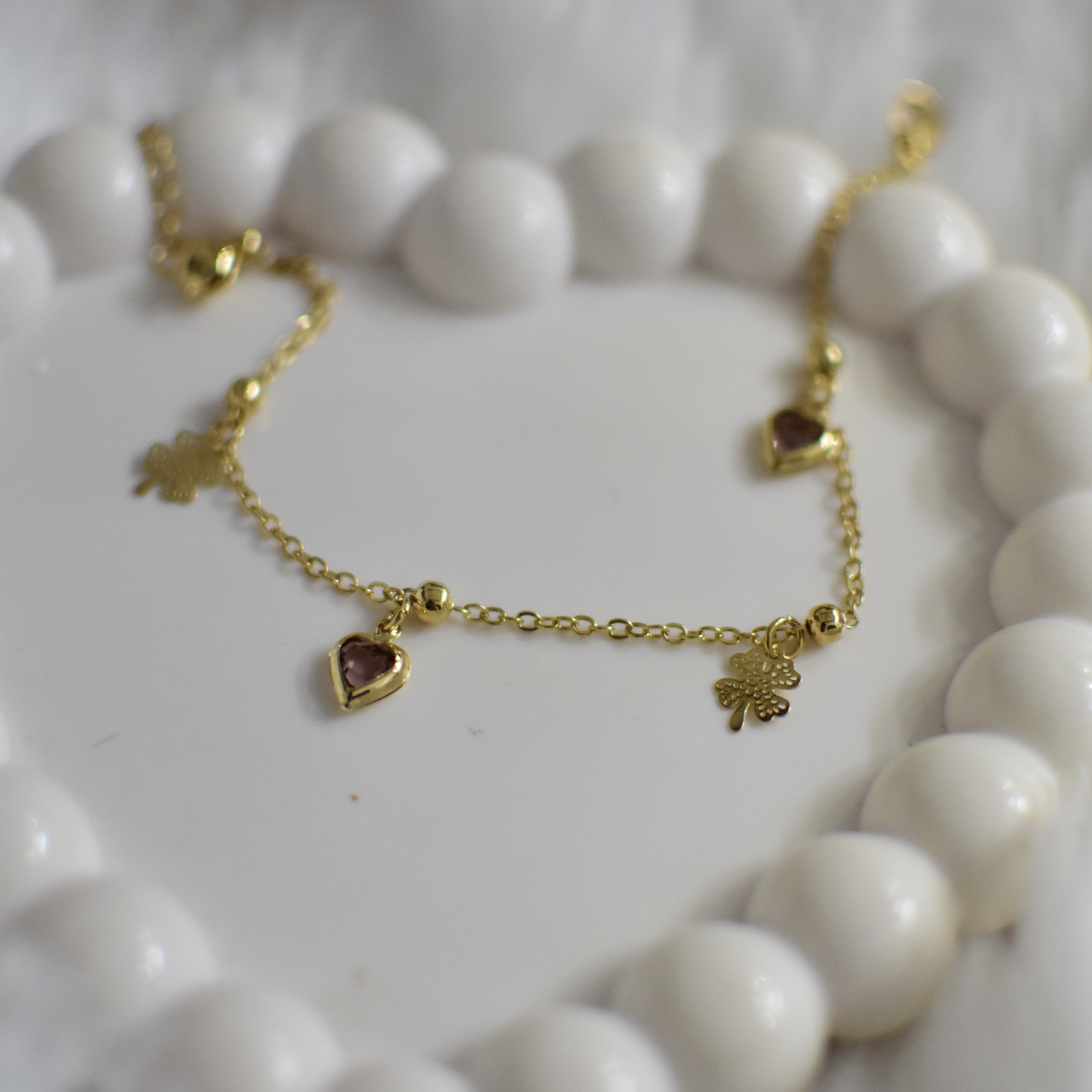 Heart Charm Anklet