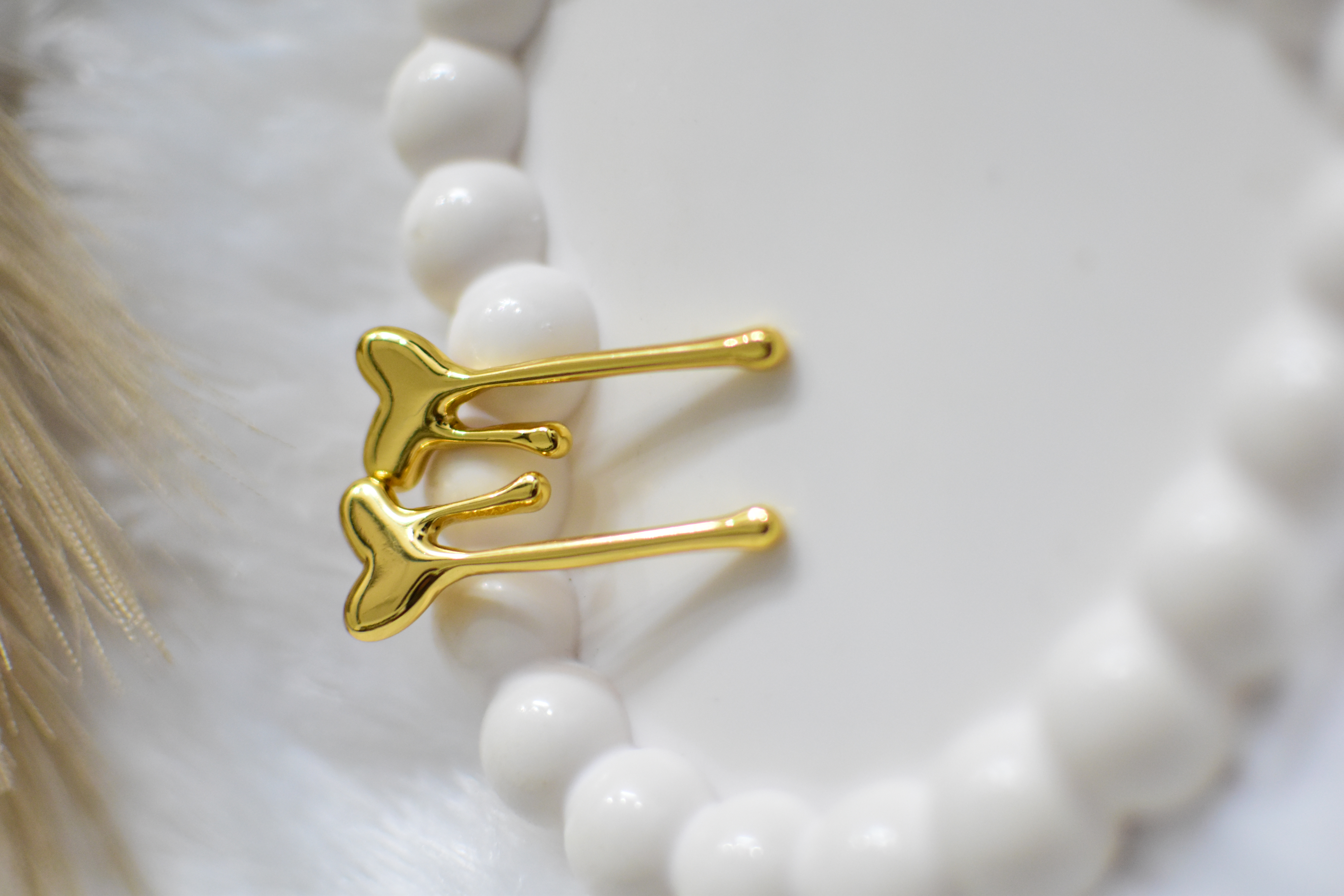 Gold Whale Tail Earrings