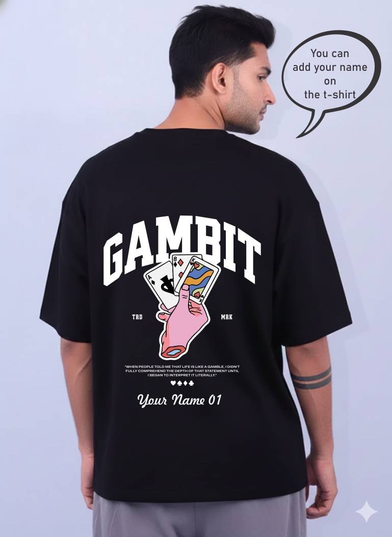 Customized Gambit Playing Cards T-Shirt 1640 MA