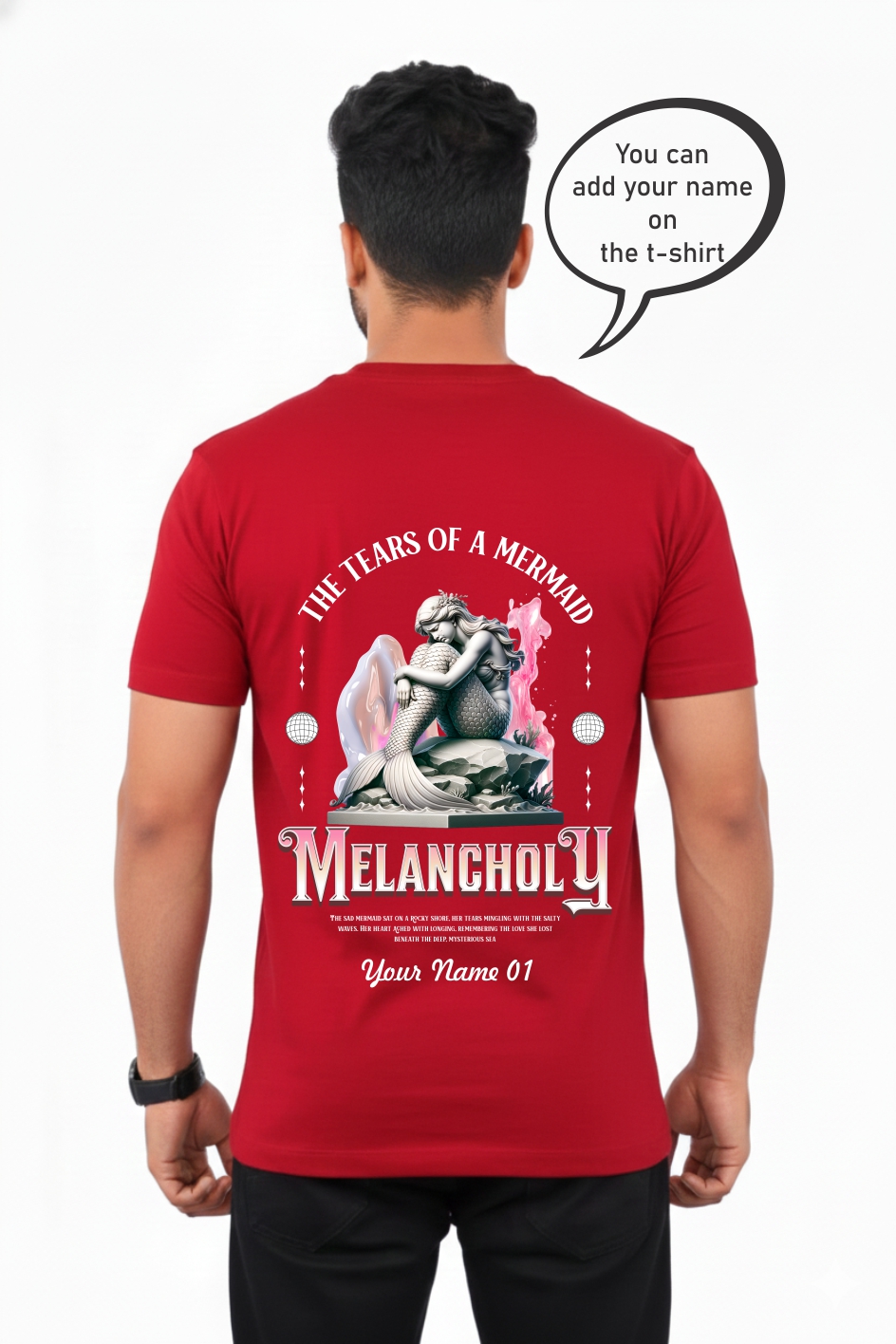 Melancholy Mermaid Graphic T-shirt 1469 MC