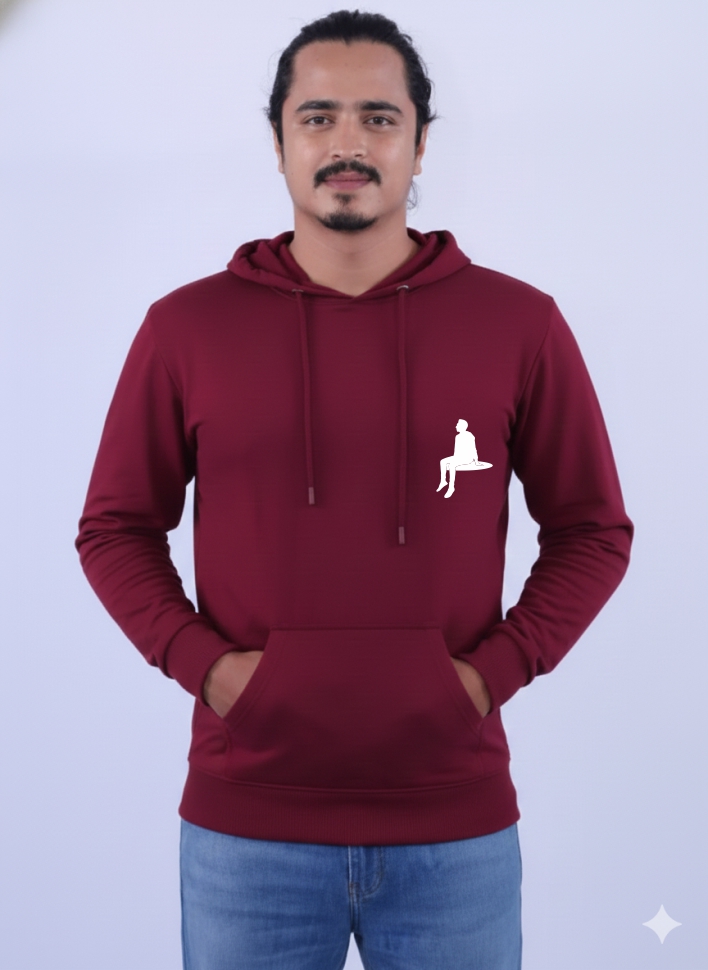 Customizable Maroon Hoodie 1660 MA