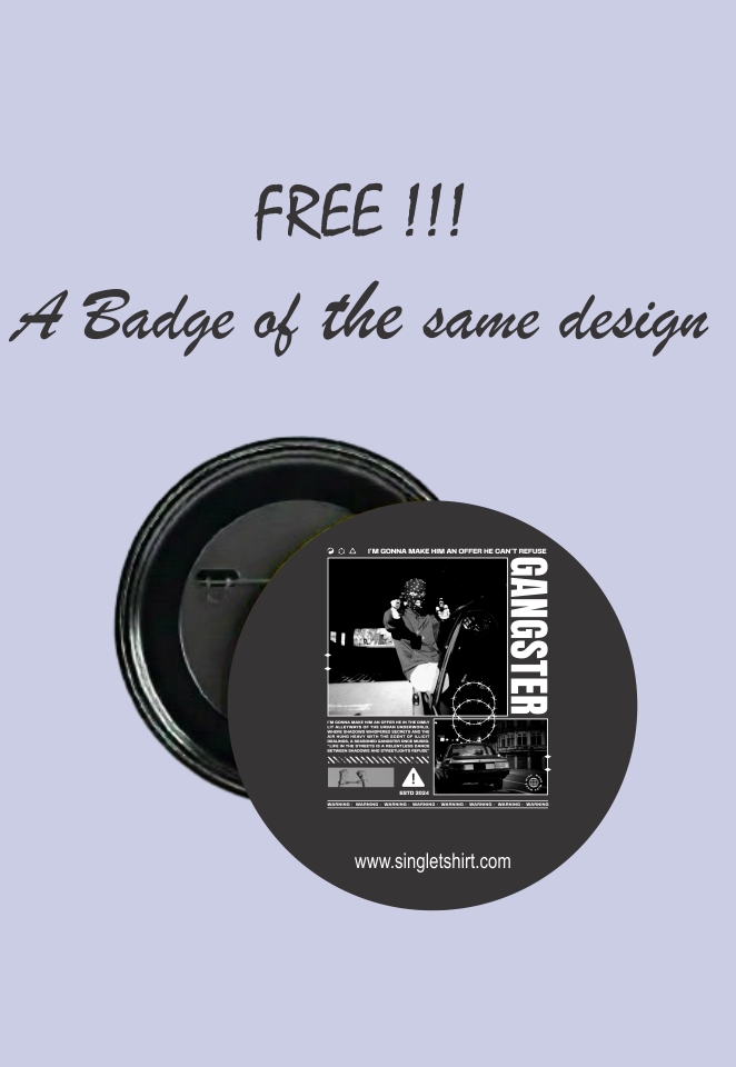 Personalized Gangster Graphic T-Shirt 1782 FD