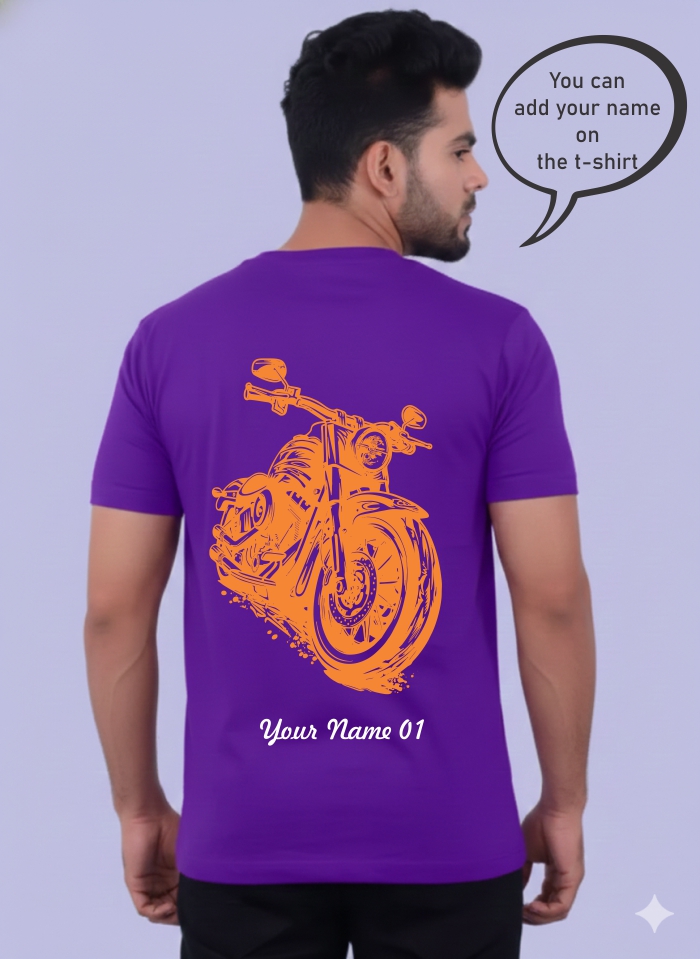 Custom Motorcycle Print T-shirt 1782 MC