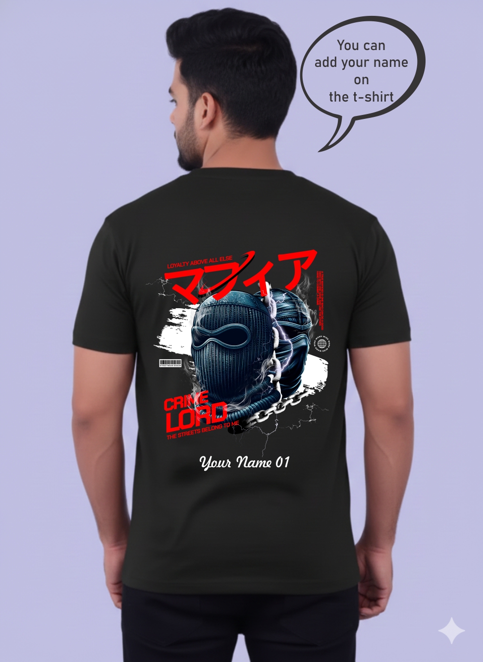 Personalized Mafia Graphic T-Shirt 1554 MA