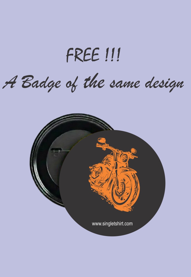 Custom Motorcycle Print T-shirt 1782 MC