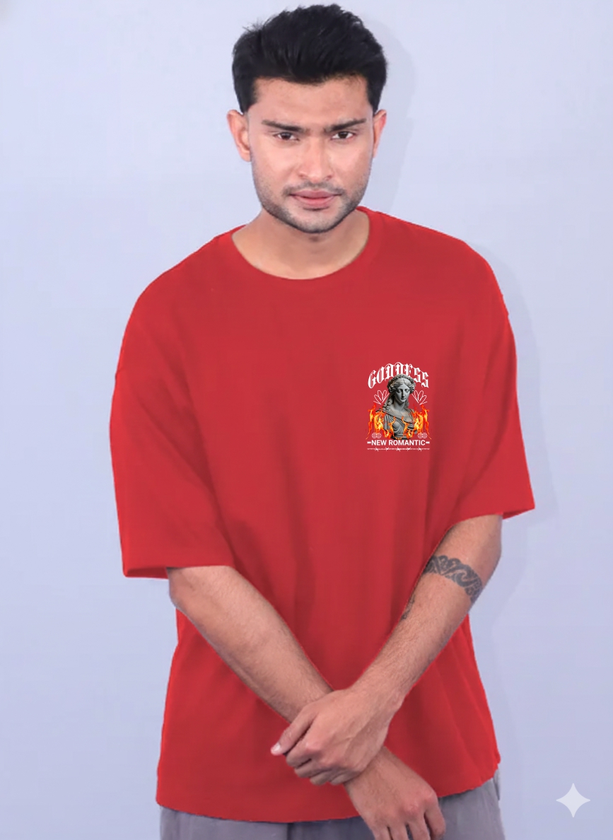 Custom Red Goddess T-Shirt 1517 MC