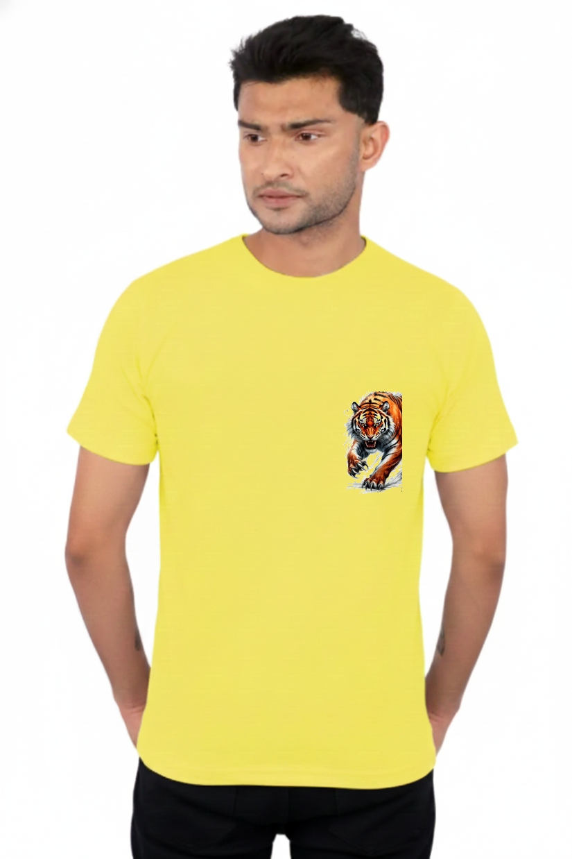 Custom Yellow Tiger T-Shirt 1566 MC