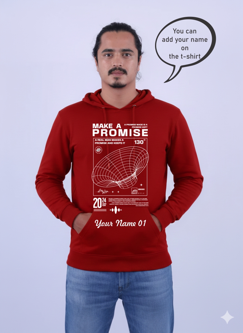 Customizable Red Hoodie 1513 MD