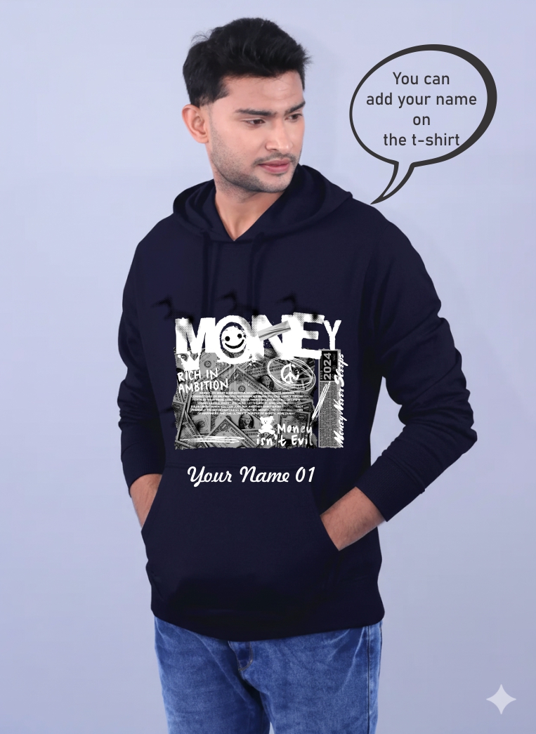 Custom Money Graphic Hoodie 1654 MD