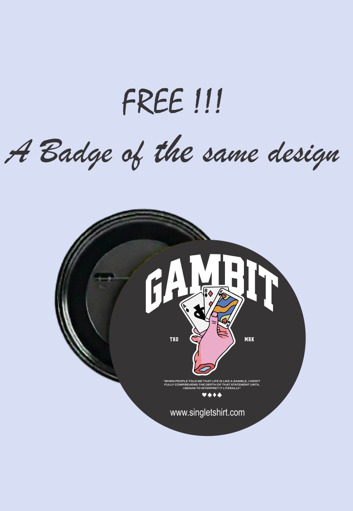 Customized Gambit Playing Cards T-Shirt 1640 MA