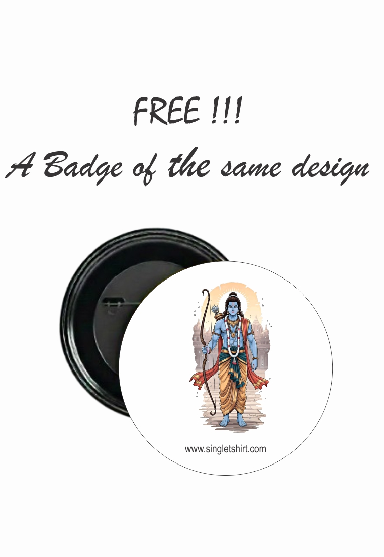 Personalized Lord Rama Printed T-shirt 1566 MB