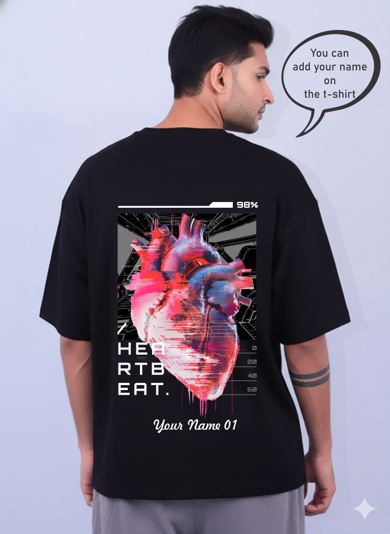 Heart Beat Graphic T-Shirt 1640 MC