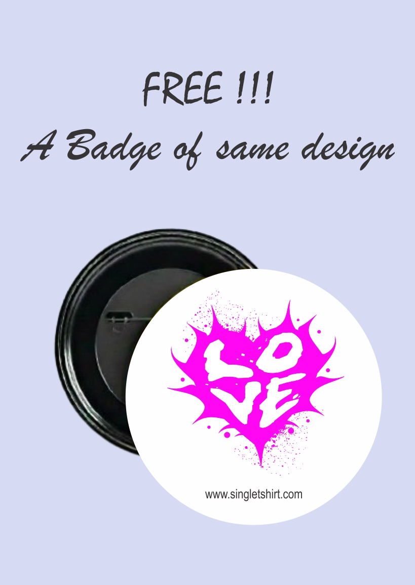 Custom LOVE Print T-Shirt 1642 MA