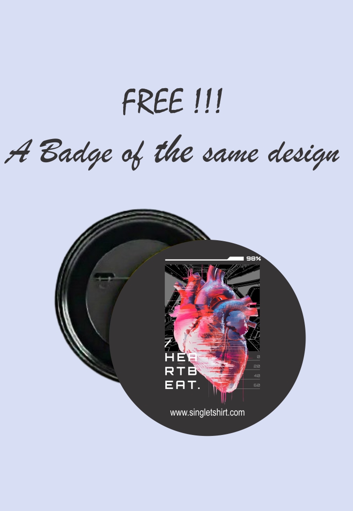 Heart Beat Graphic T-Shirt 1640 MC