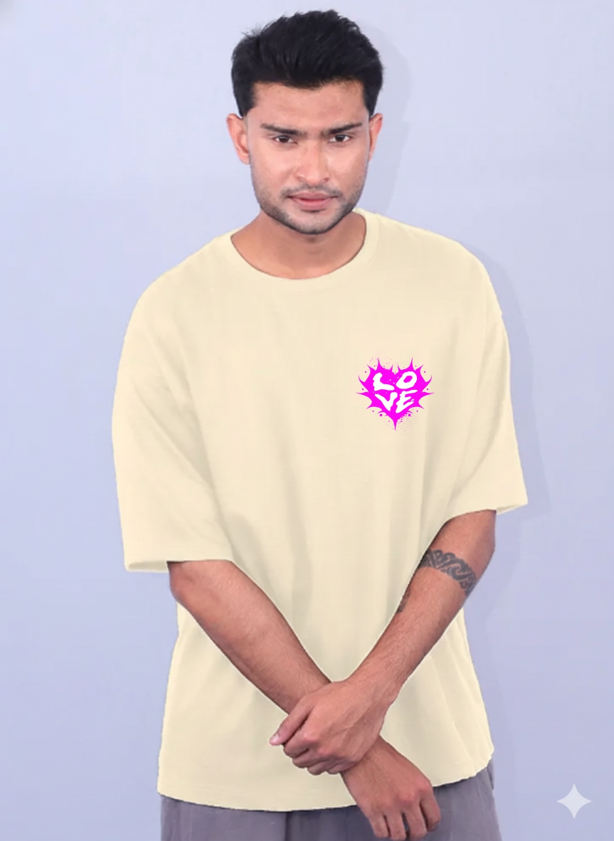 Custom LOVE Print T-Shirt 1642 MA