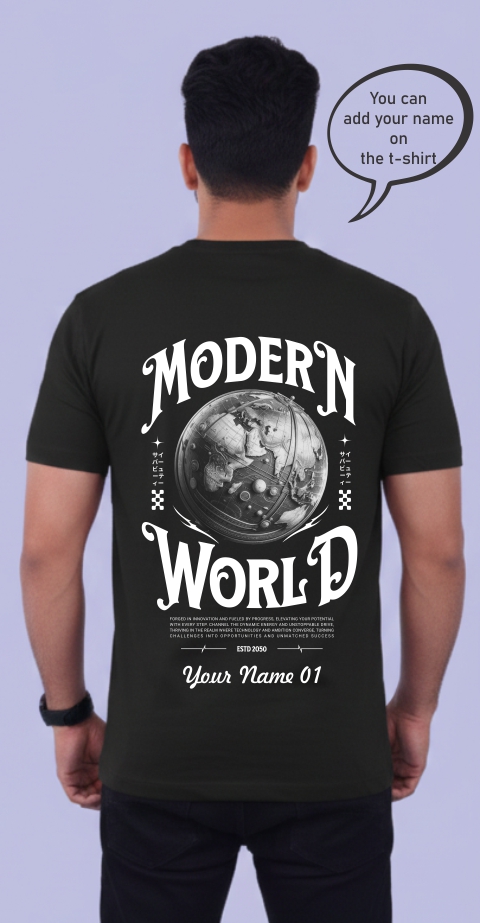 Custom Modern World T-shirt 1555 MD