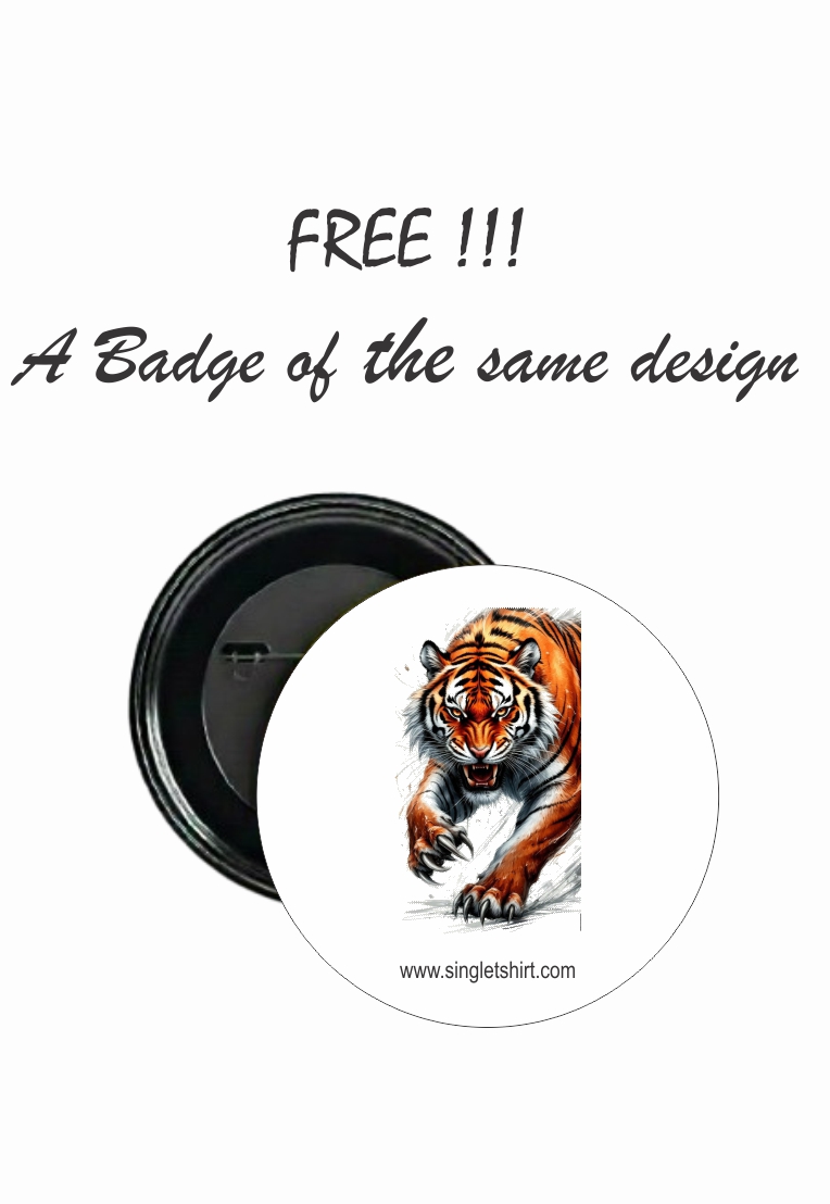 Custom Yellow Tiger T-Shirt 1566 MC