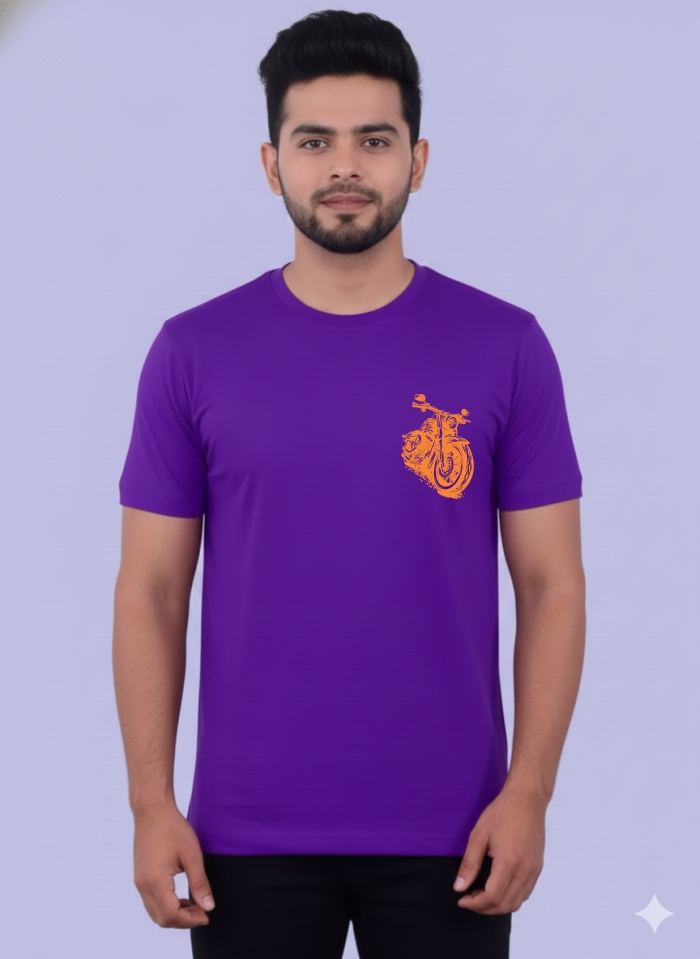 Custom Motorcycle Print T-shirt 1782 MC