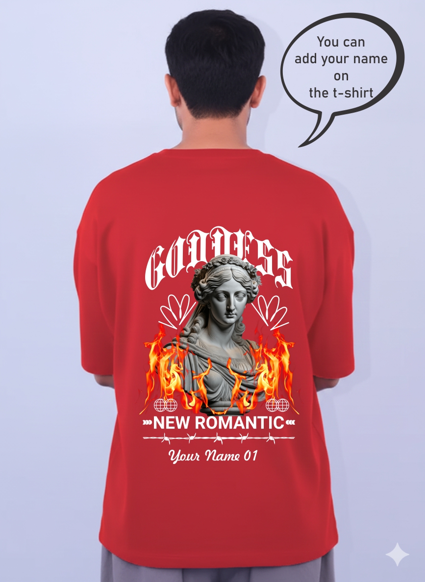 Custom Red Goddess T-Shirt 1517 MC
