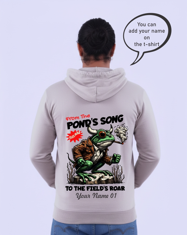 Customizable Frog Graphic Hoodie 1664 MC