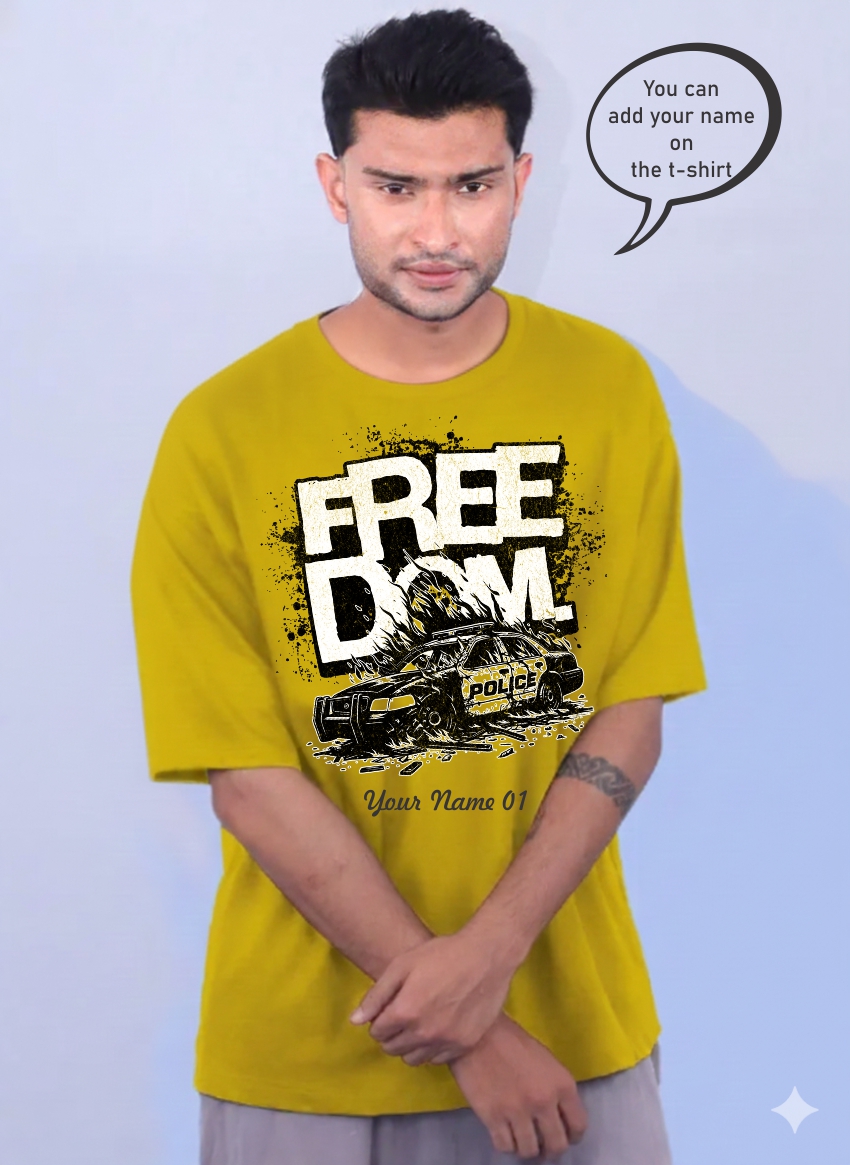 Personalized Freedom Graphic T-shirt 1680 MD