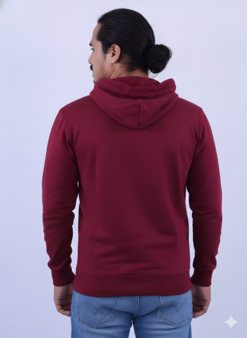 Customizable Maroon Hoodie 1660 MC