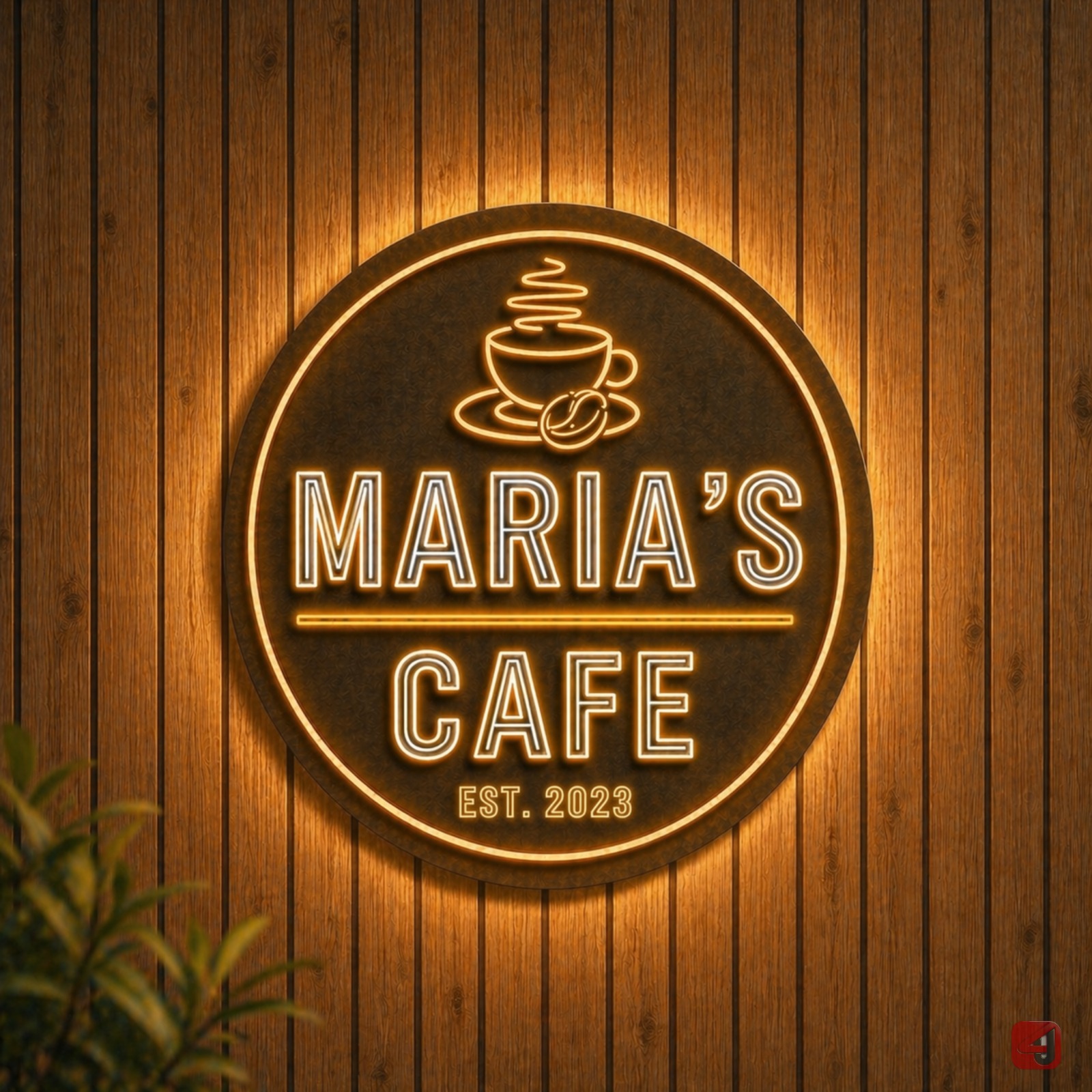 Custom LED Cafe Sign