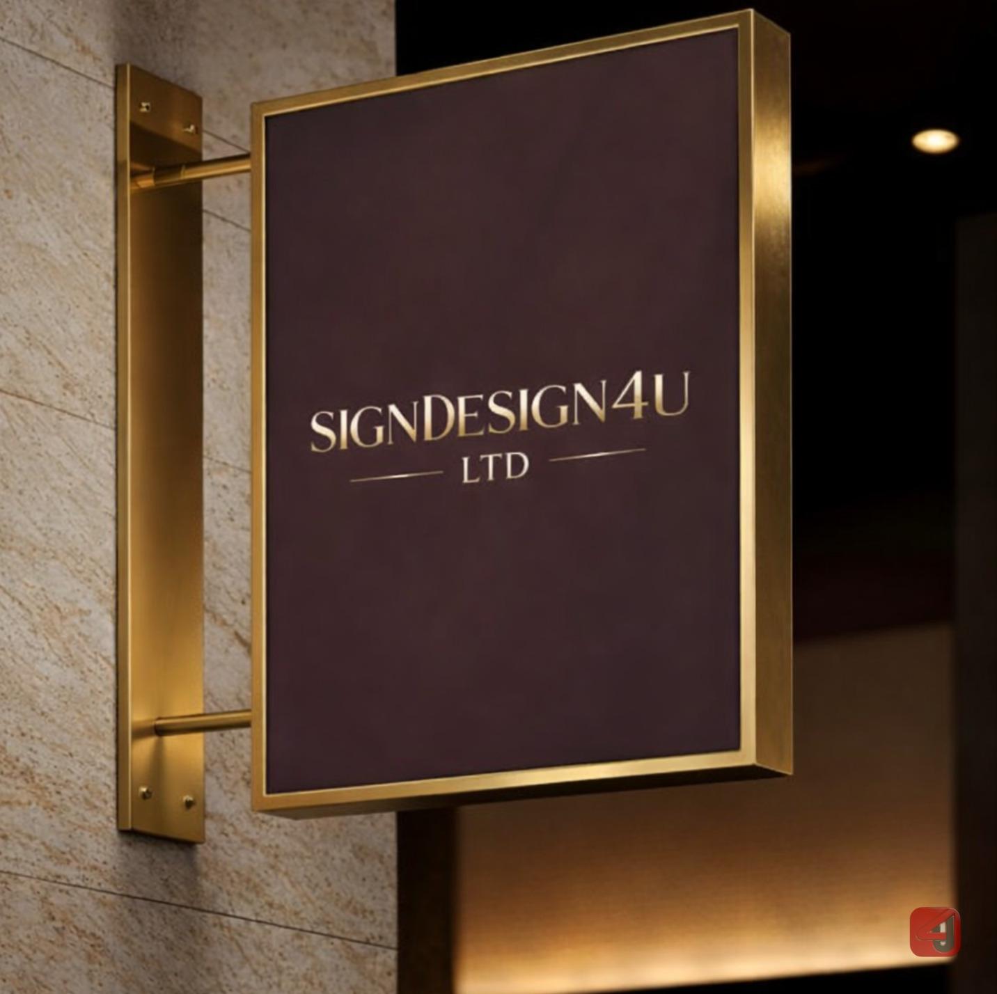 Luxury Brass Office Sign