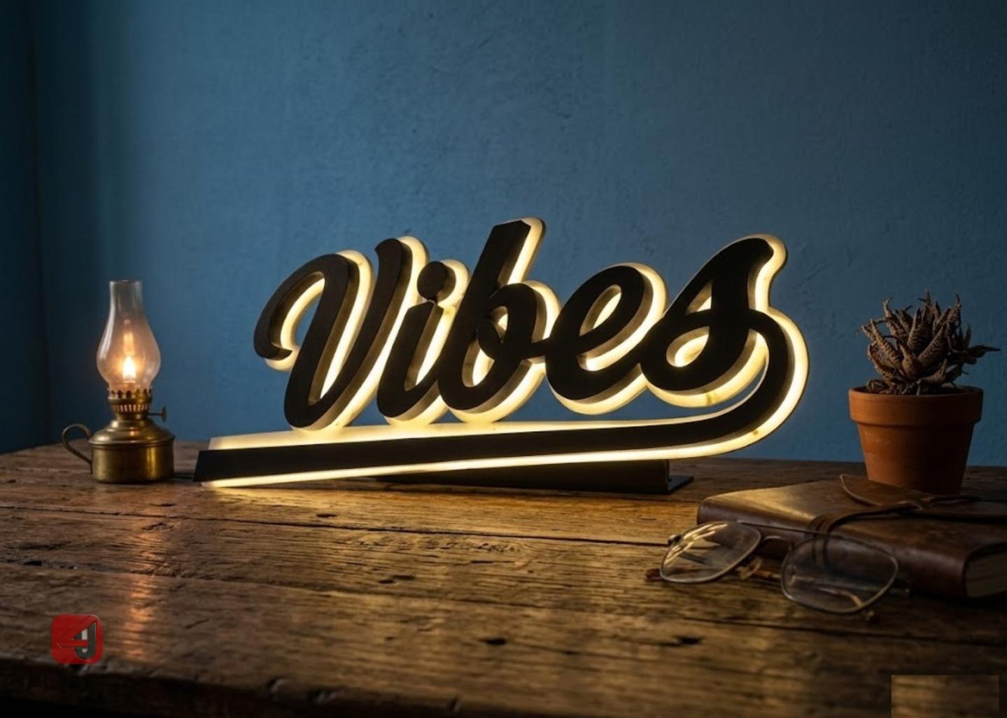 Vibes LED Neon Sign